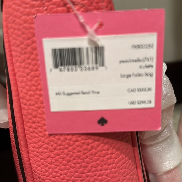 NWT KATE SPADE Roulette Large Hobo Bag Leather Purse crossbody - Picture 11 of 11